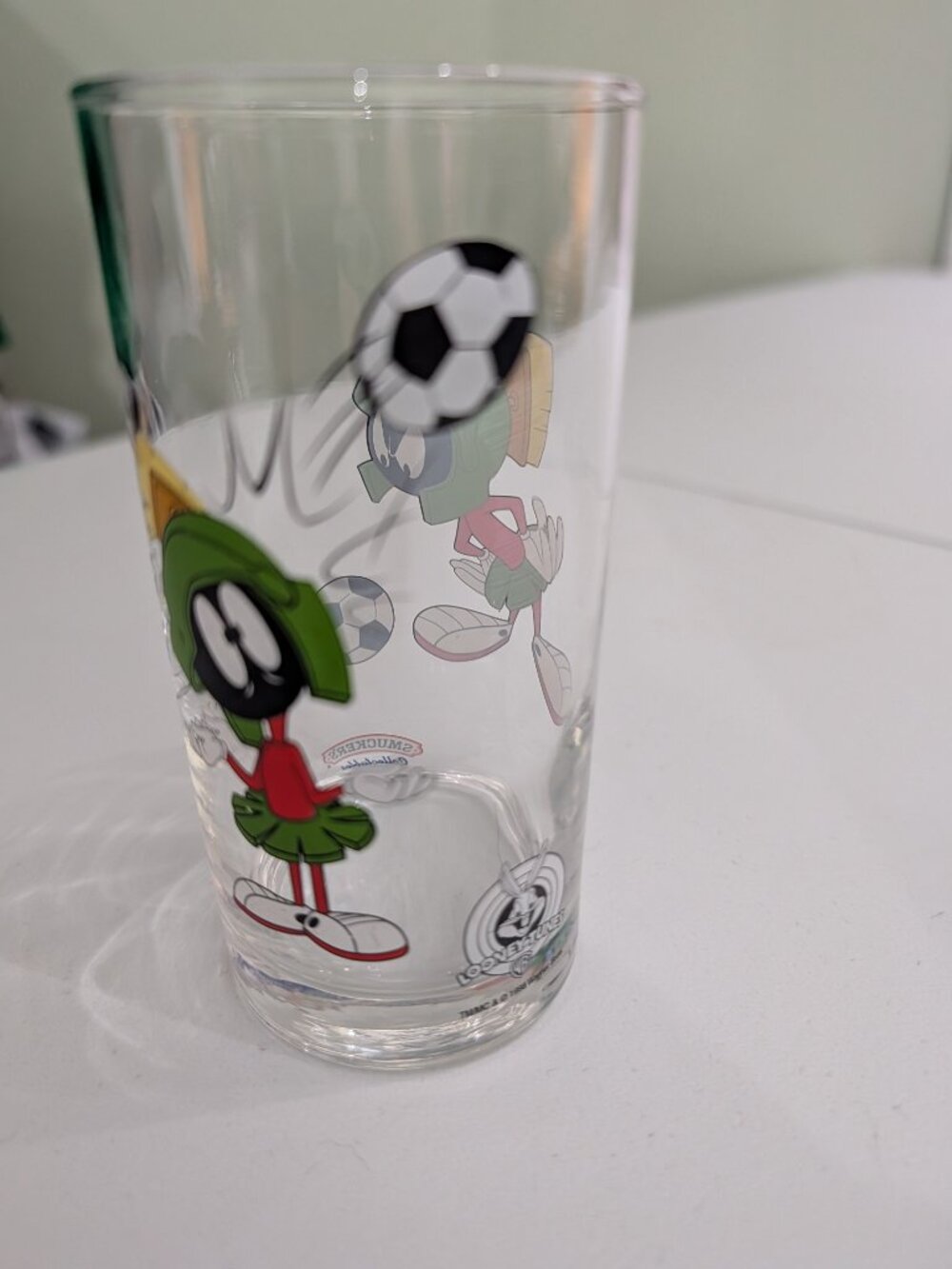 Vintage Smucker's Marvin the Martian Collectable Glass - Looney Tunes - Soccer - Picture 3 of 11